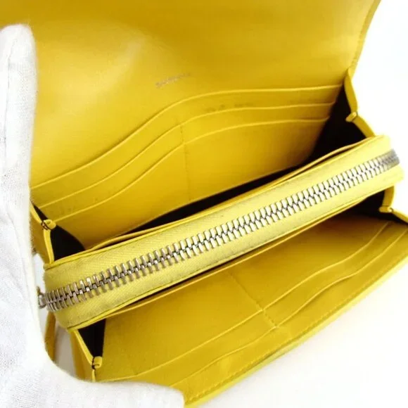 Authentic BALENCIAGA 371661・7155・Y・584046 Paper manny purse leather [Used] - Picture 11 of 15